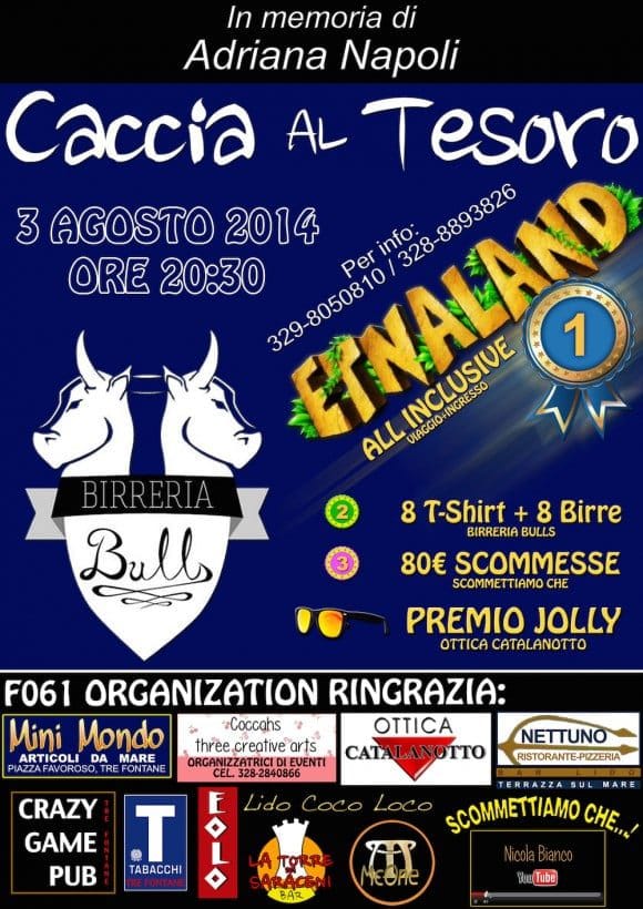caccia tesoro tre fontane
