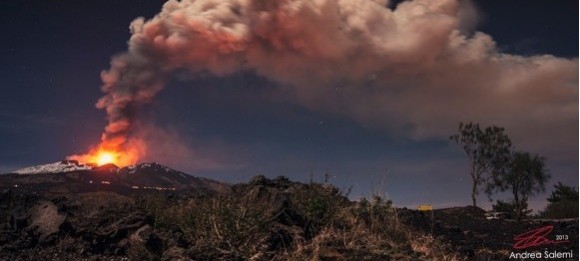 foto eruzione etna