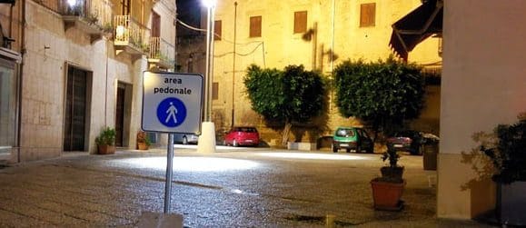 sistema delle piazze pedonale